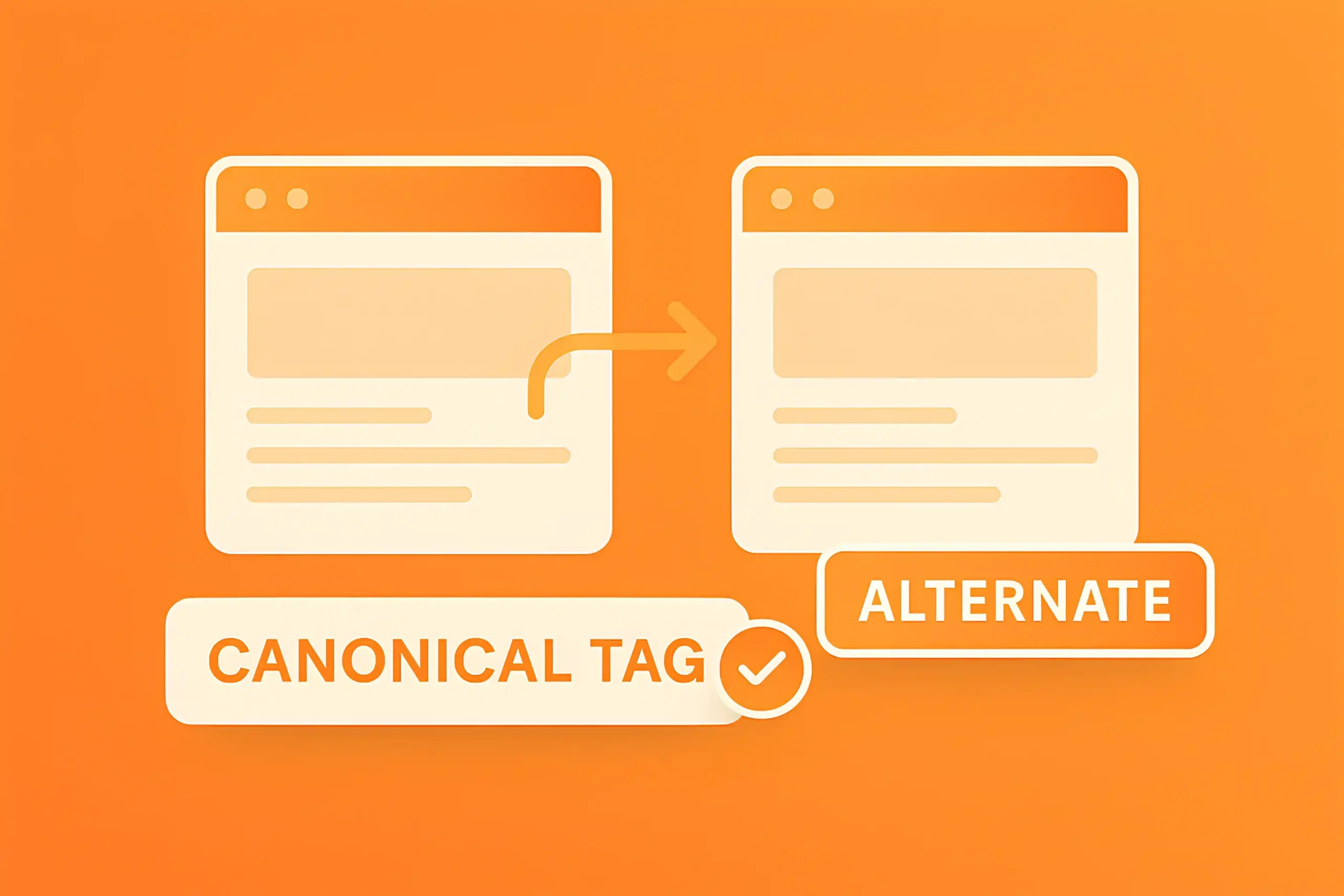 Alternate page with proper canonical tag