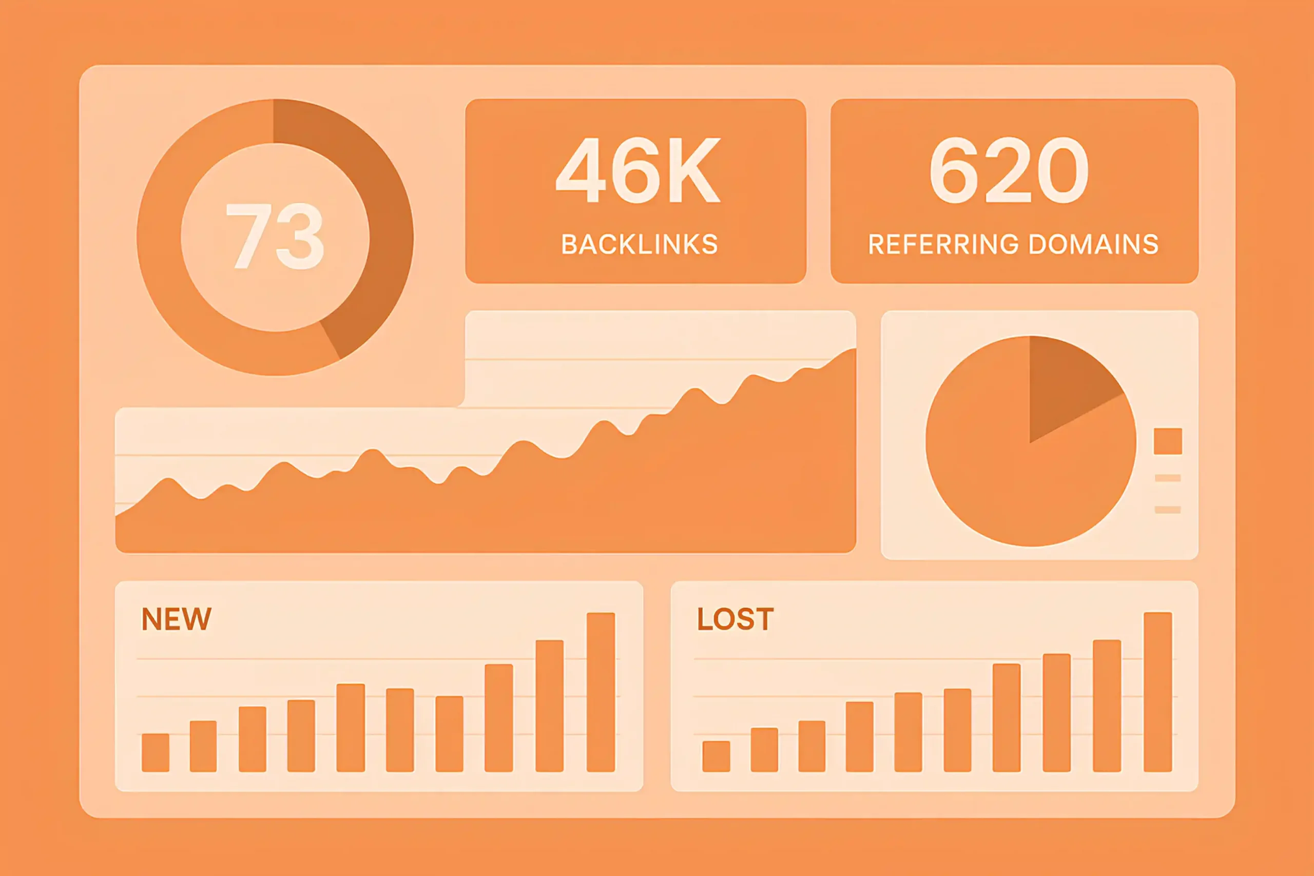 Backlink analysis dashboard