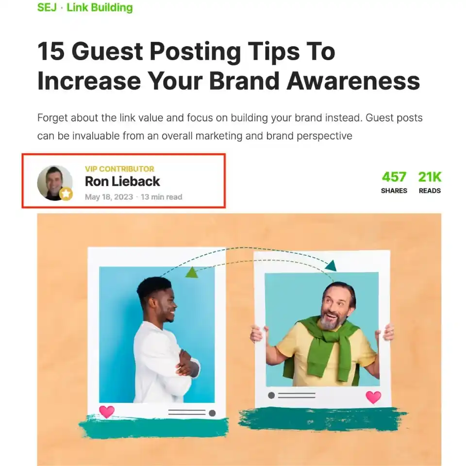 Guest posting example