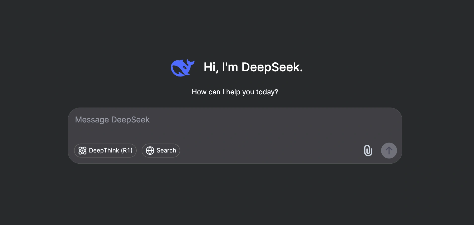 Deepseek search bar 1