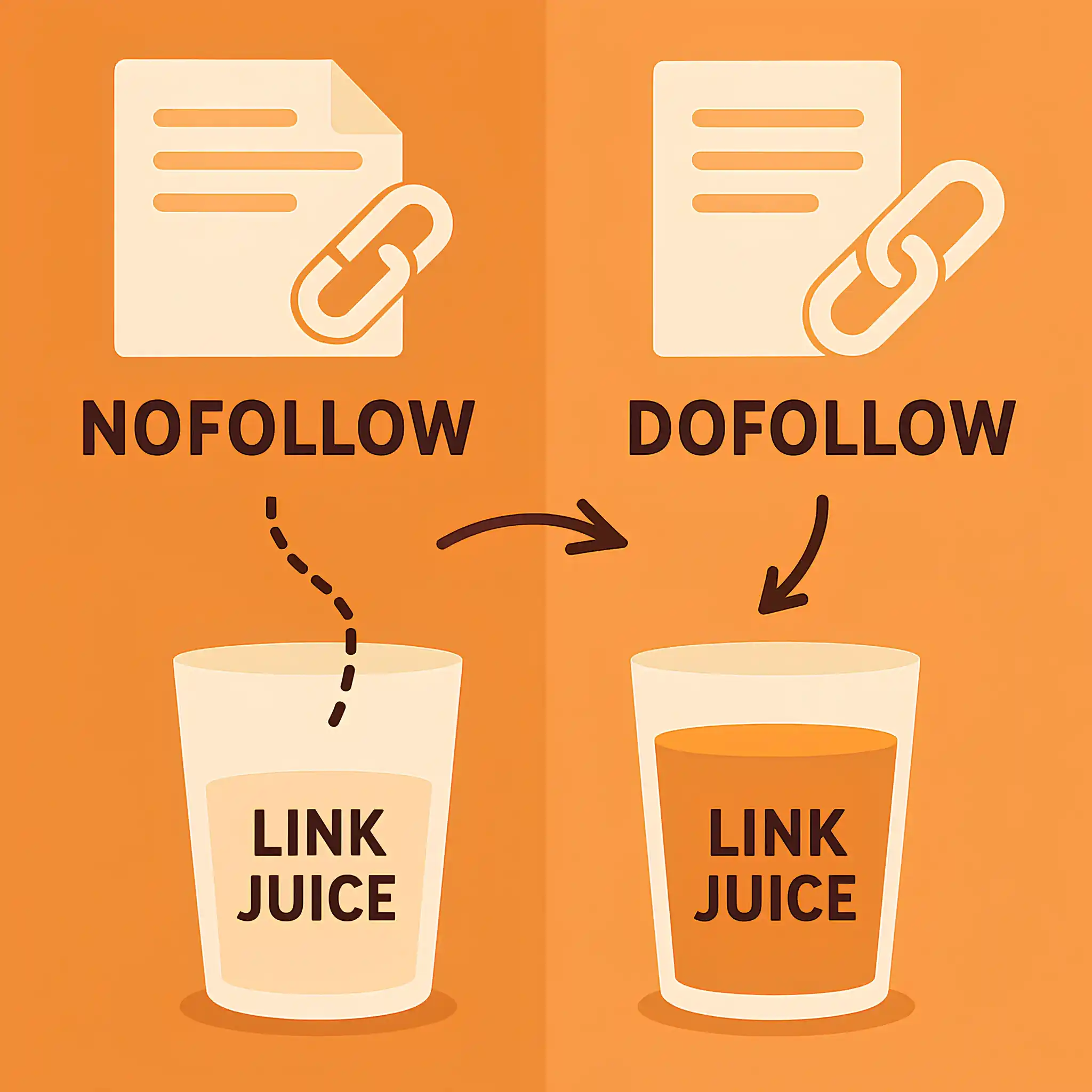 nofollow vs dofollow for link juice