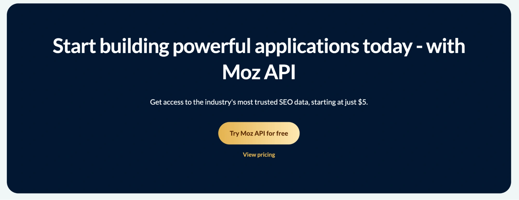 MOZ API