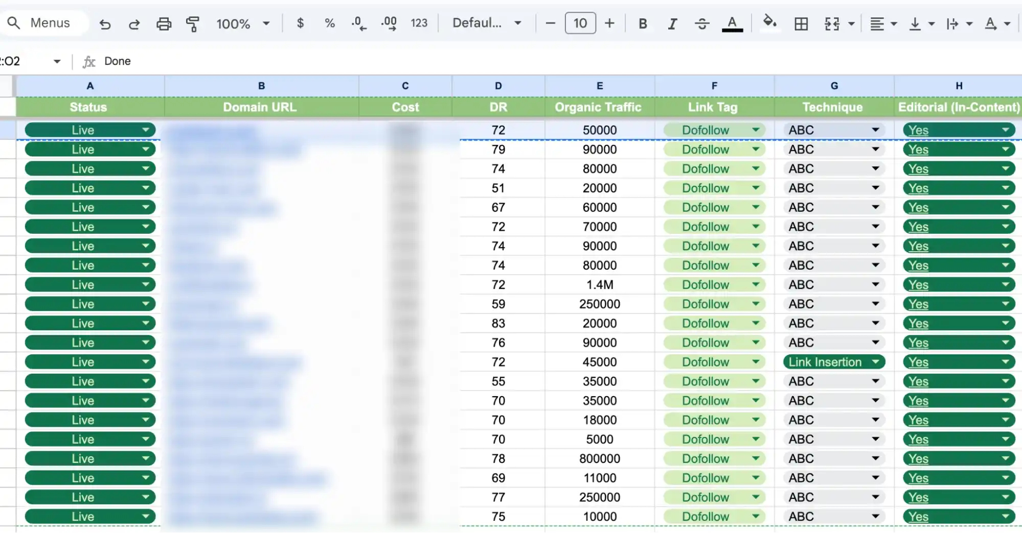 backlink management dashboard